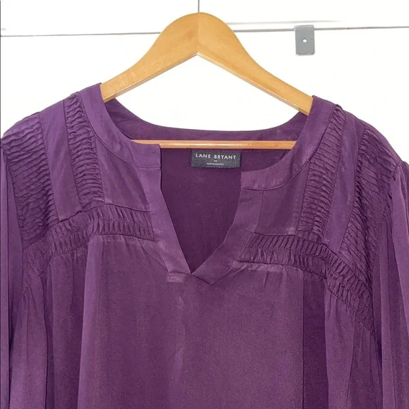Lane Bryant Deep Purple Blouse - Picture 8 of 13